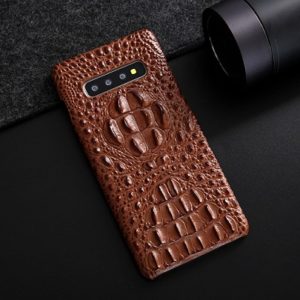 Чехол "Крокодил" Samsung Galaxy S10 Plus Brown